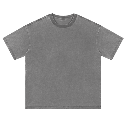 Vintage Washed Loose Fluffy T-Shirt
