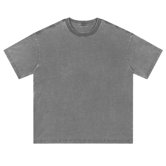 Vintage Washed Loose Fluffy T-Shirt