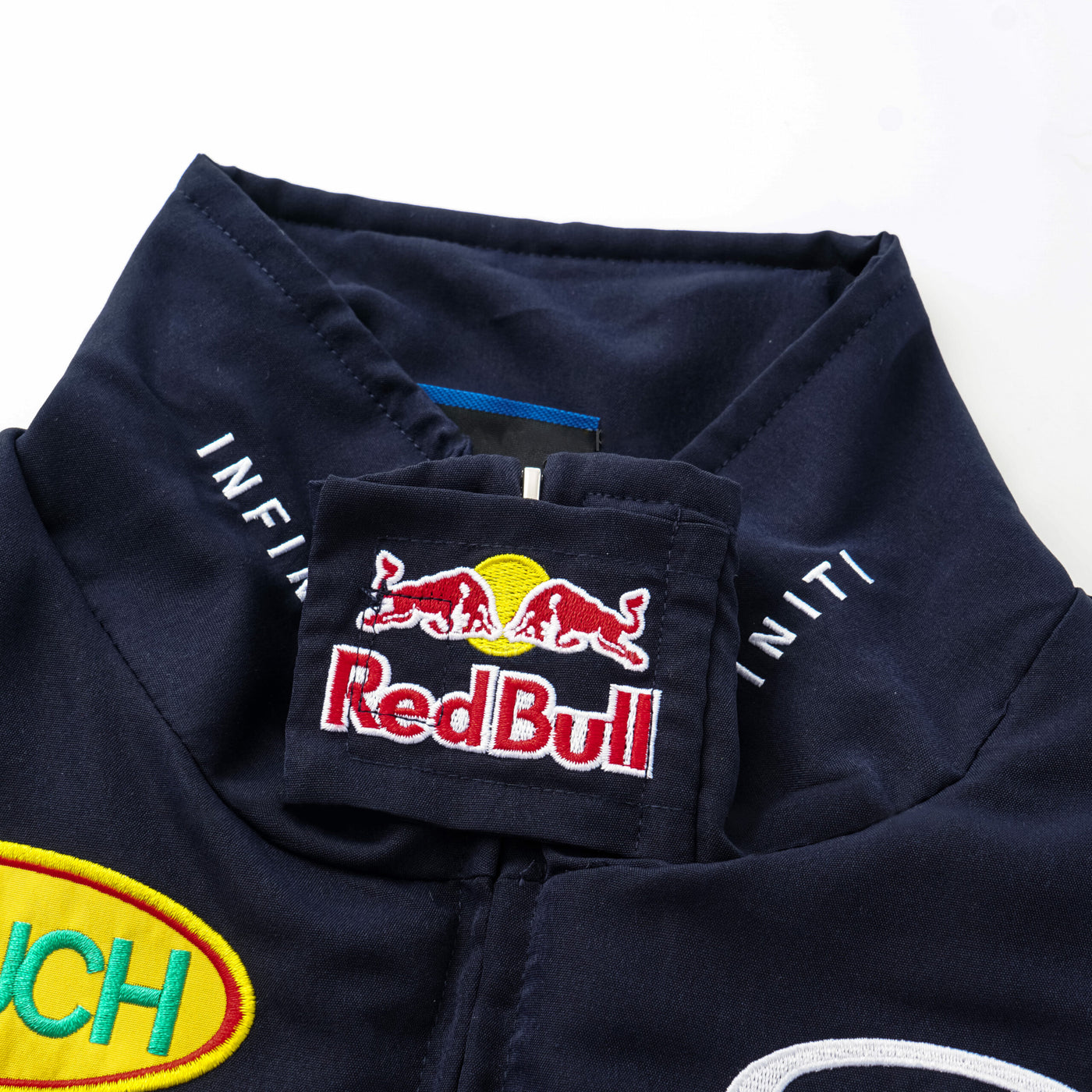 red bull embroidered f1 nascar vintage racing jacket - navy