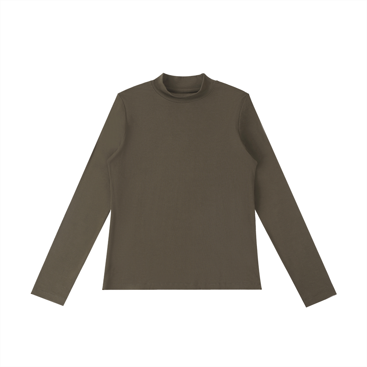 essential mock neck long sleeve t-shirt