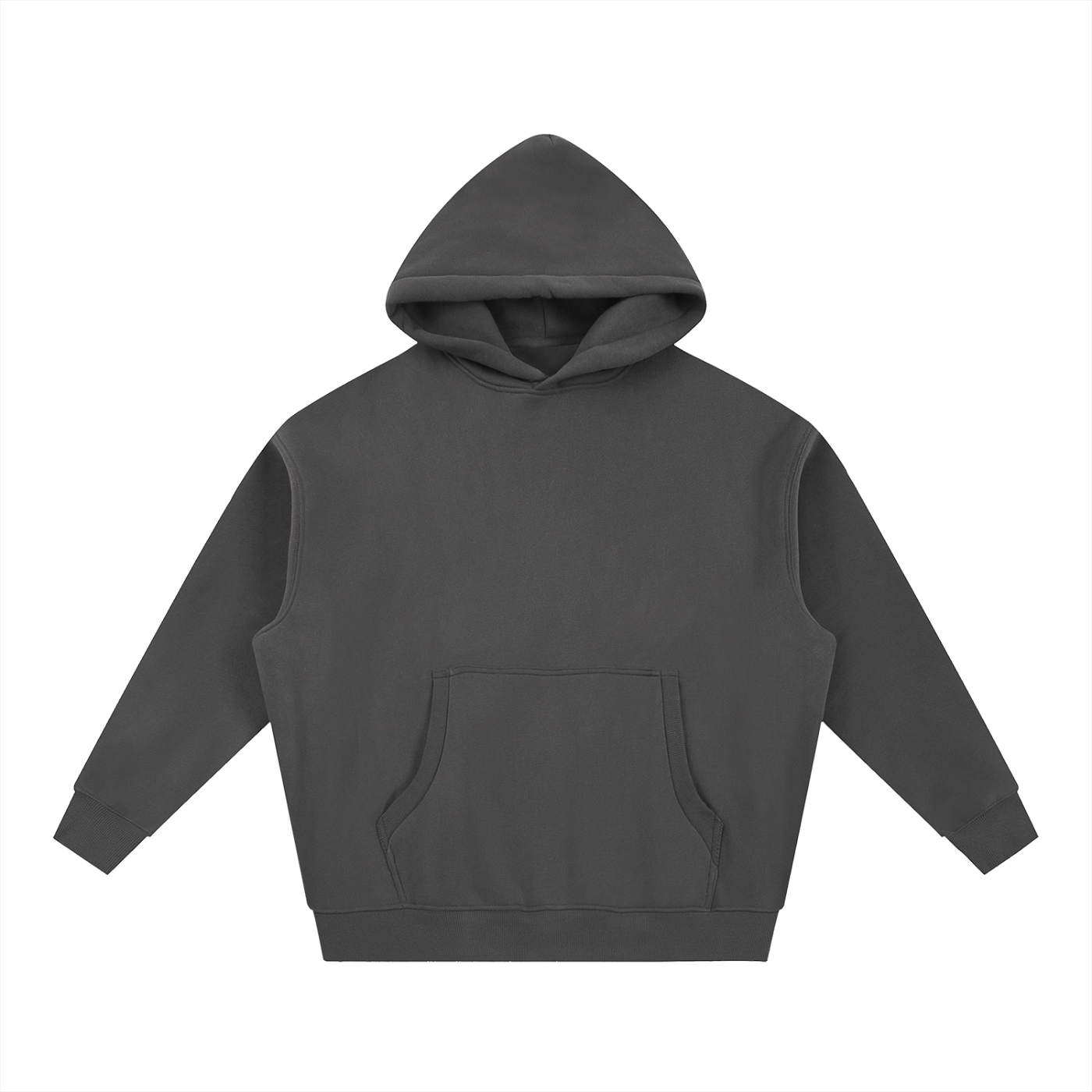 essential oversized boxy fit fleece hoodie