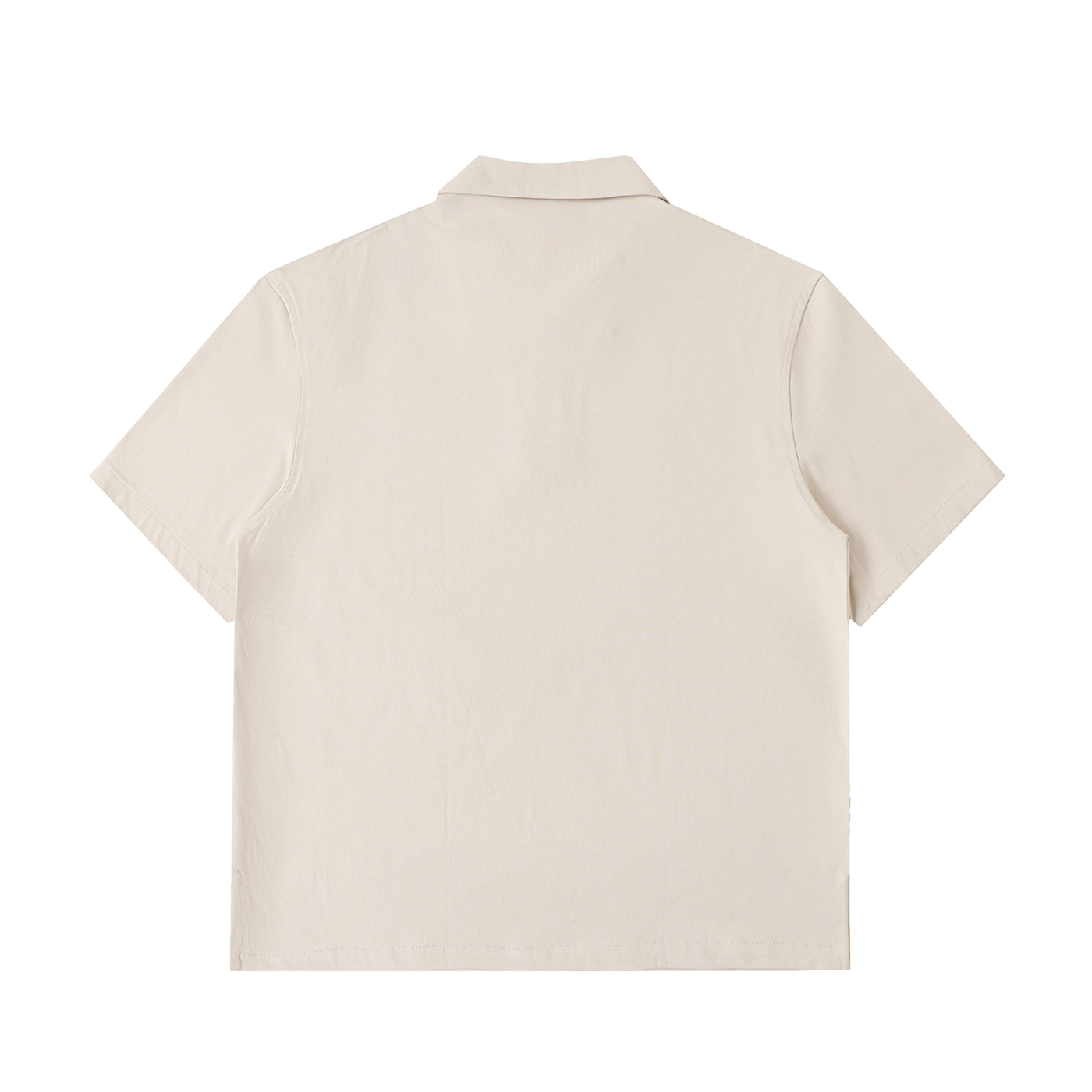 half-zip cotton polo shirt
