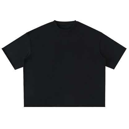 Washed Rolled Hem Half Sleeve T-Shirt