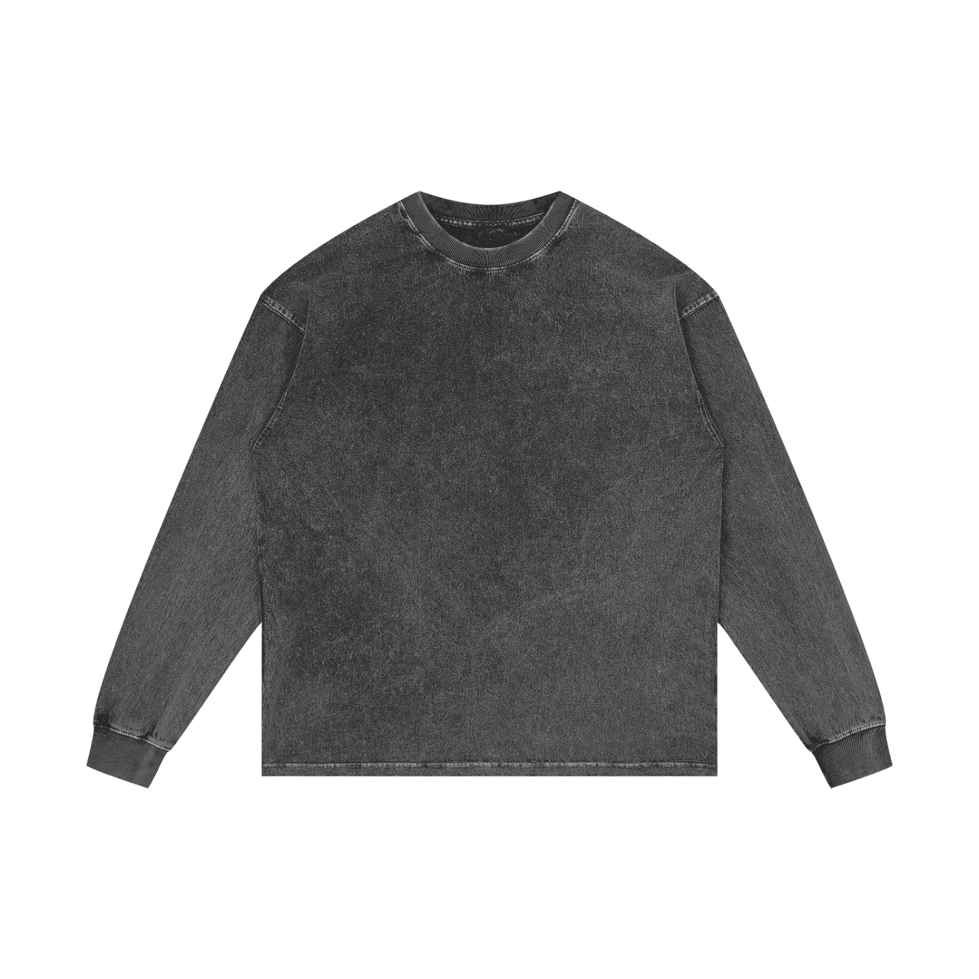 acid wash oversize long sleeve t-shirt