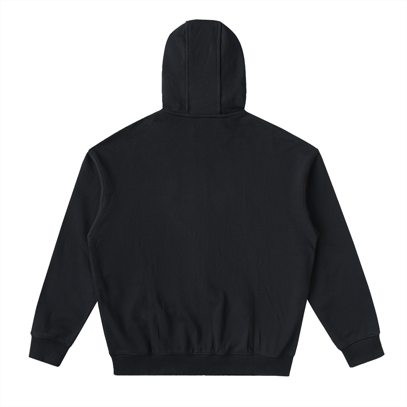 drop-shoulder zip up hoodie