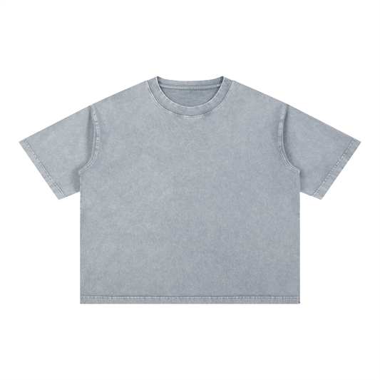 Mineral Wash Boxy Cotton T-Shirt