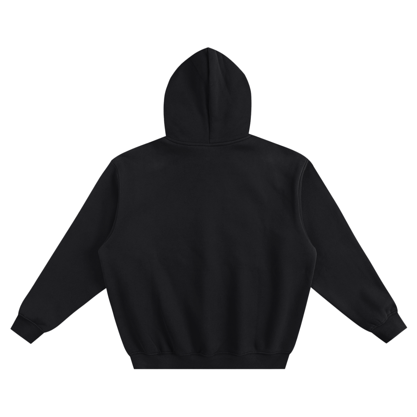 fleeced boxy hoodie