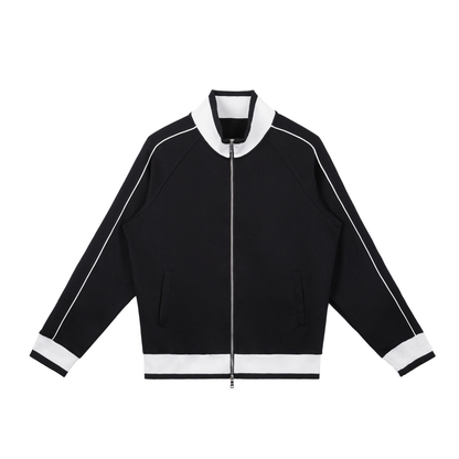 Colour Block Raglan Sleeve Zip Track Jacket