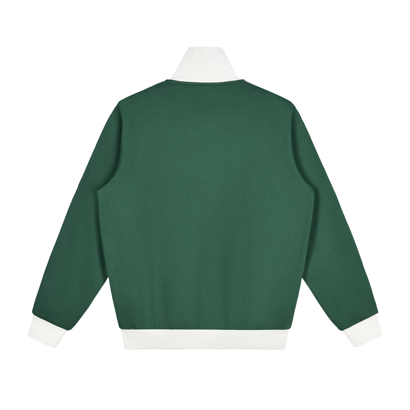 contrast side stripe fleece track jacket