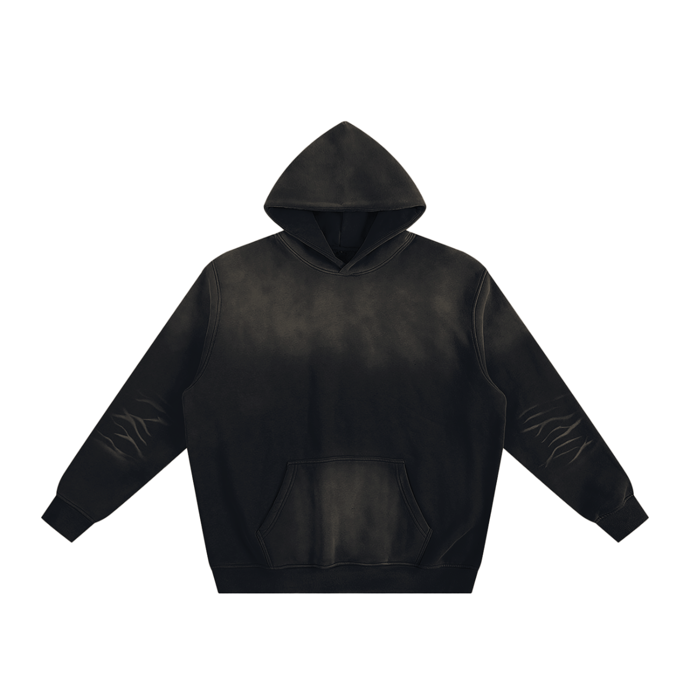 sunfade fleeced hoodie