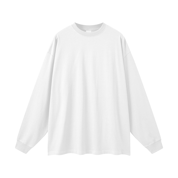 streetwear fog 100% cotton long sleeve tee 305 gsm