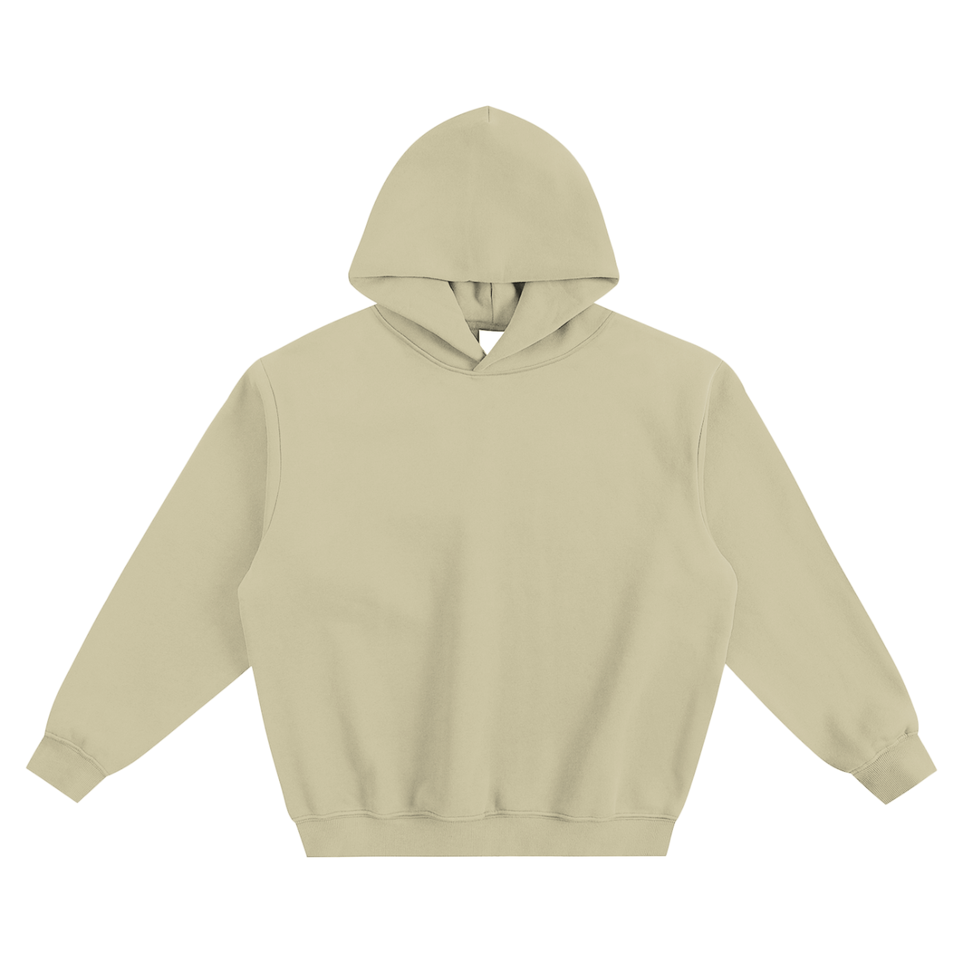 fleeced boxy hoodie