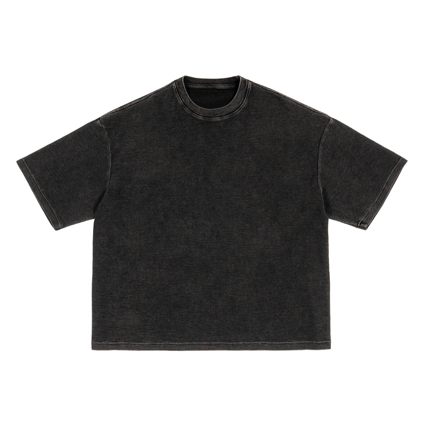 textured waffle washed boxy t-shirt
