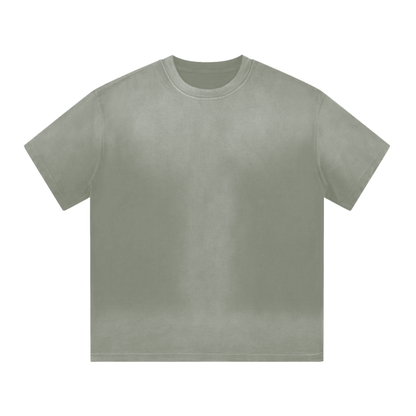 “I” Shaped Monkey Washed Drop Shoulder T-Shirt 300 GSM