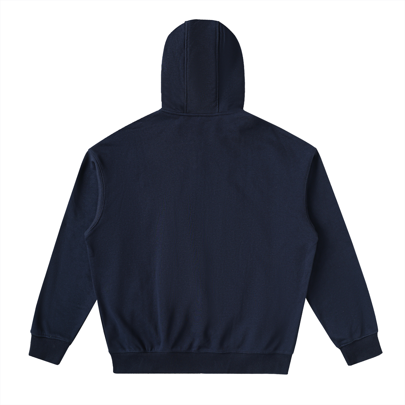 drop-shoulder zip up hoodie