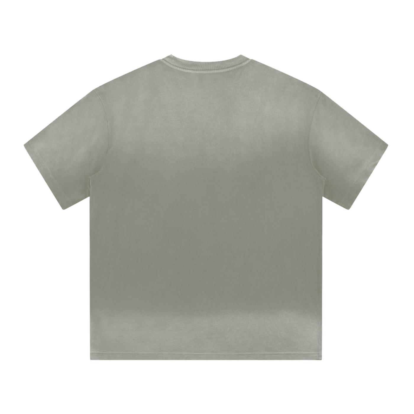 “i” shape gradient washed t-shirt