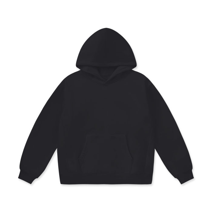 oversized heavyweight fleece hoodie 460 gsm