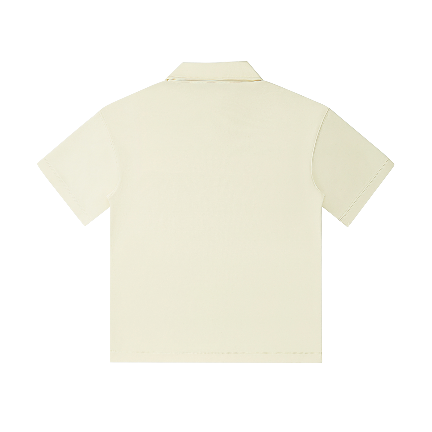 drop shoulder short-sleeve polo