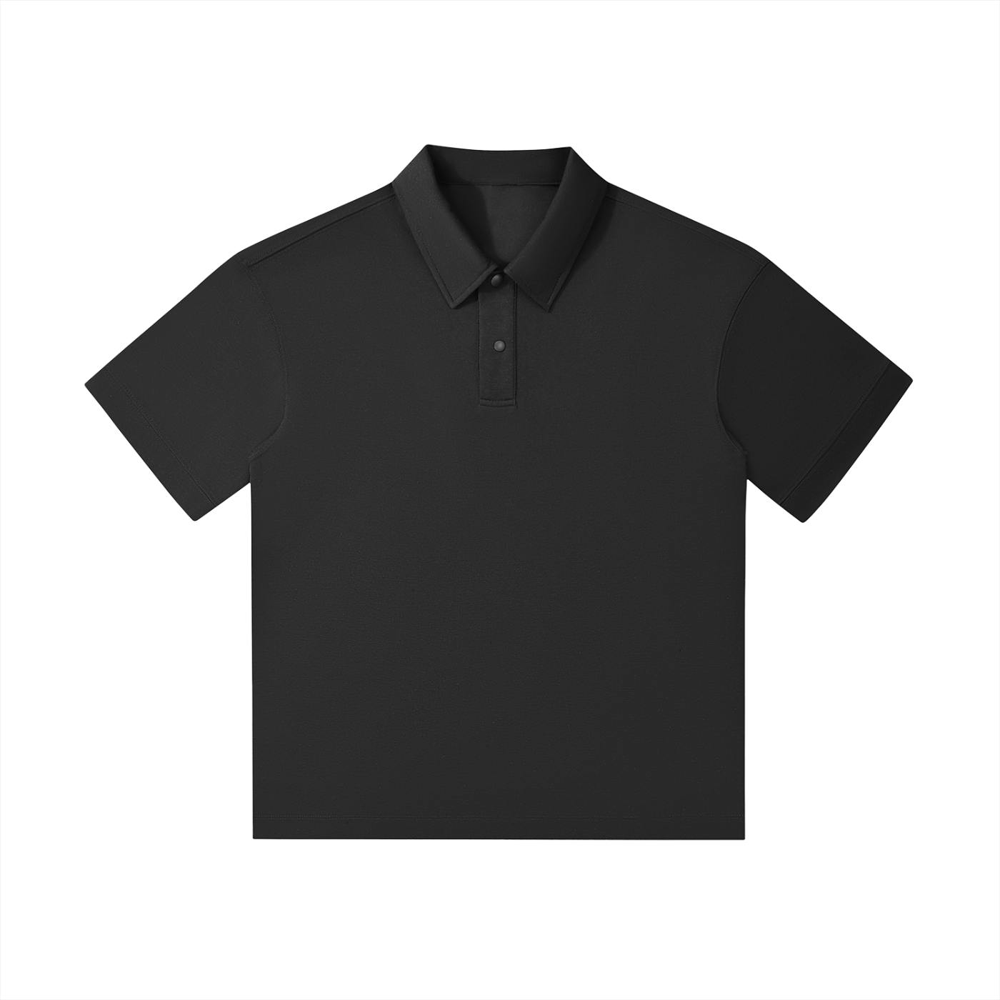 drop shoulder short-sleeve polo