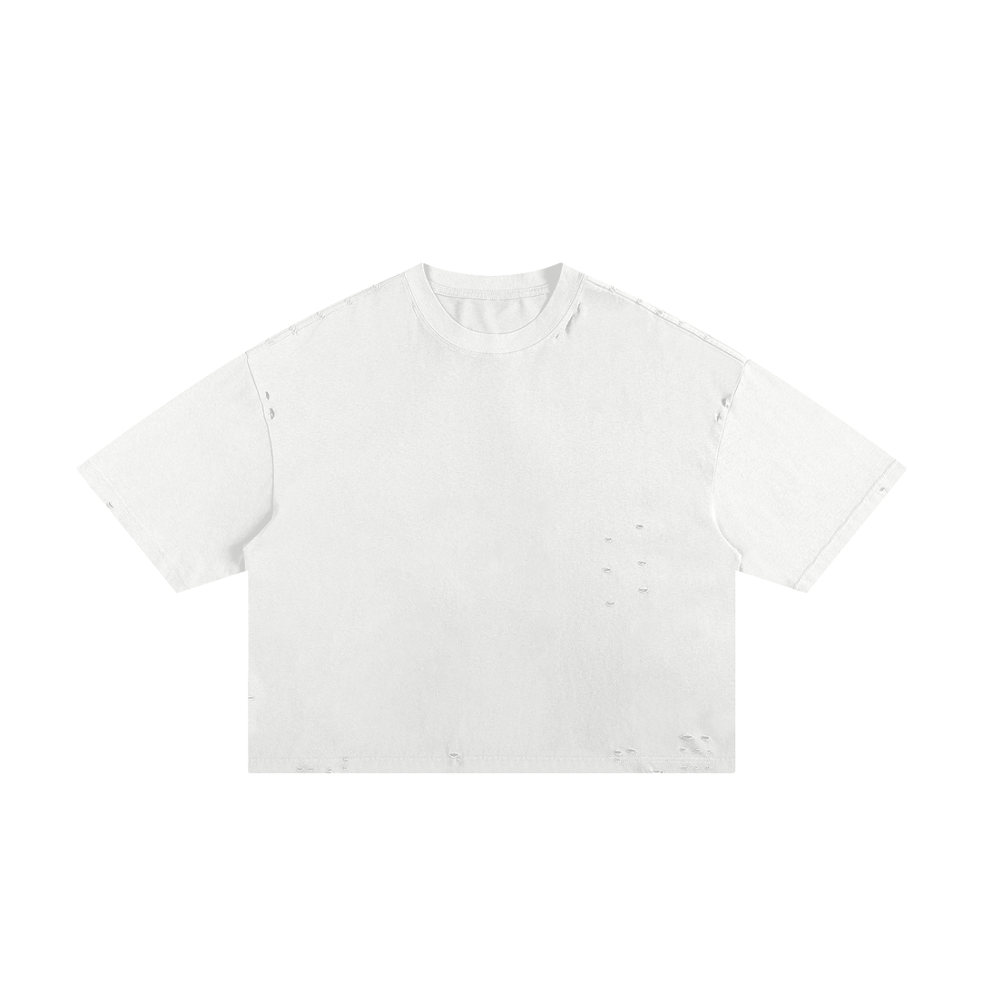 classic frayed boxy tee