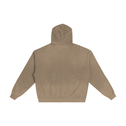 Hand-Frayed Sunfade Zip Hoodie