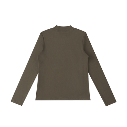 Essential Mock Neck Long Sleeve T-Shirt