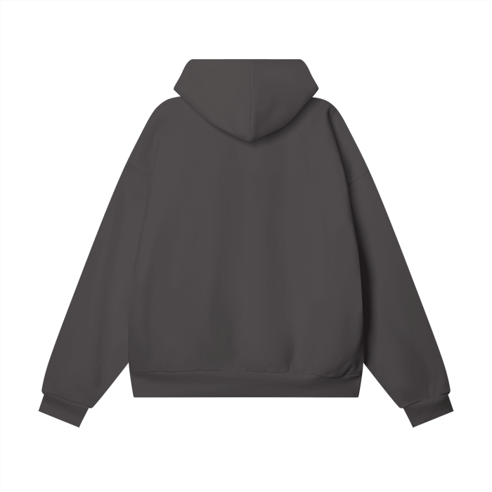 oversized heavyweight hidden pocket fleece hoodie 460 gsm