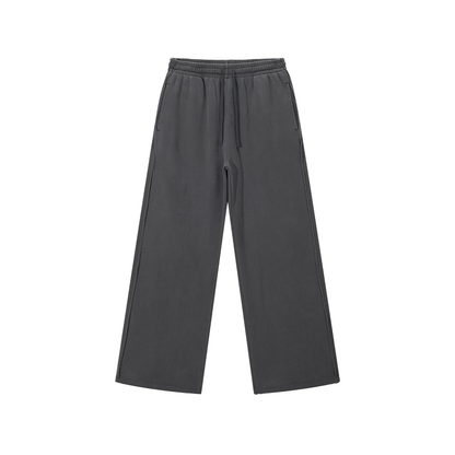 Acid Washed Raw Edge Sweatpants