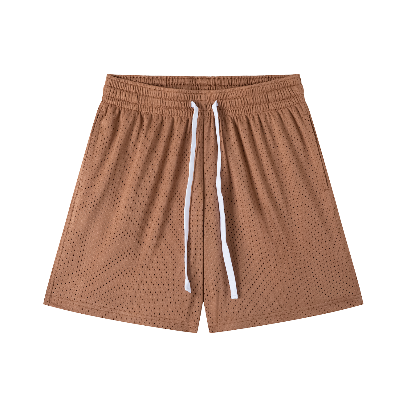 mesh drawstring shorts