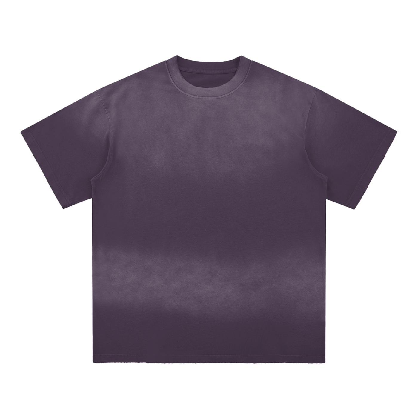 sun fade hand-frayed cotton t-shirt