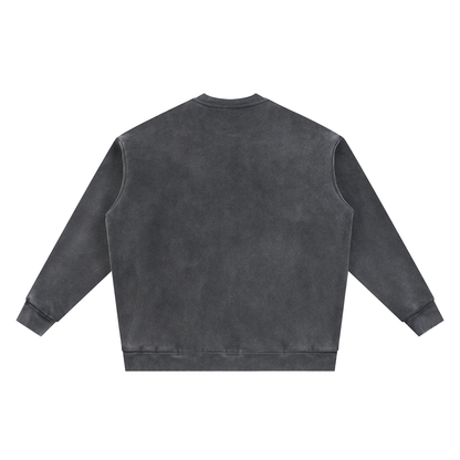 Vintage Washed Fleece Baseball Jacket