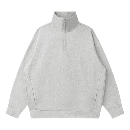 Quarter-Zip Drop Shoulder Sweatshirt