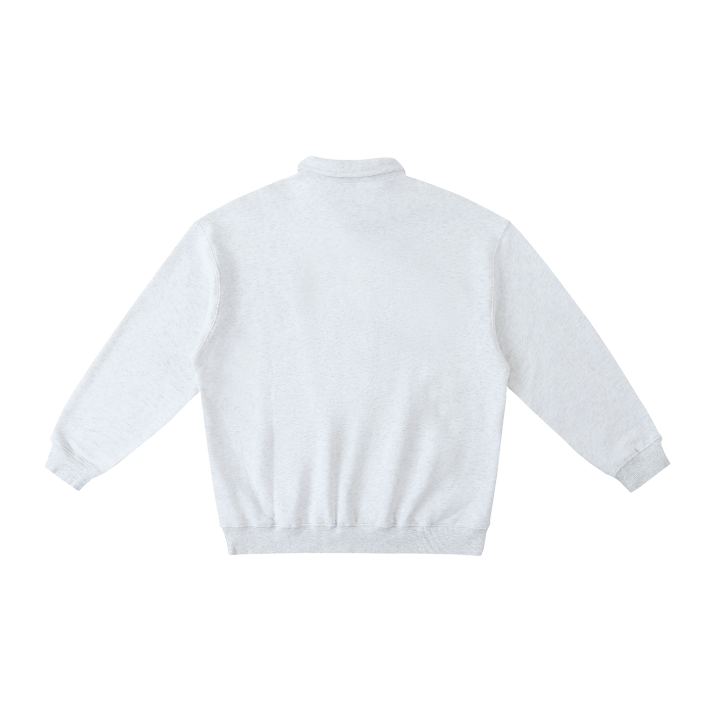heavyweight polo-collar sweatshirt