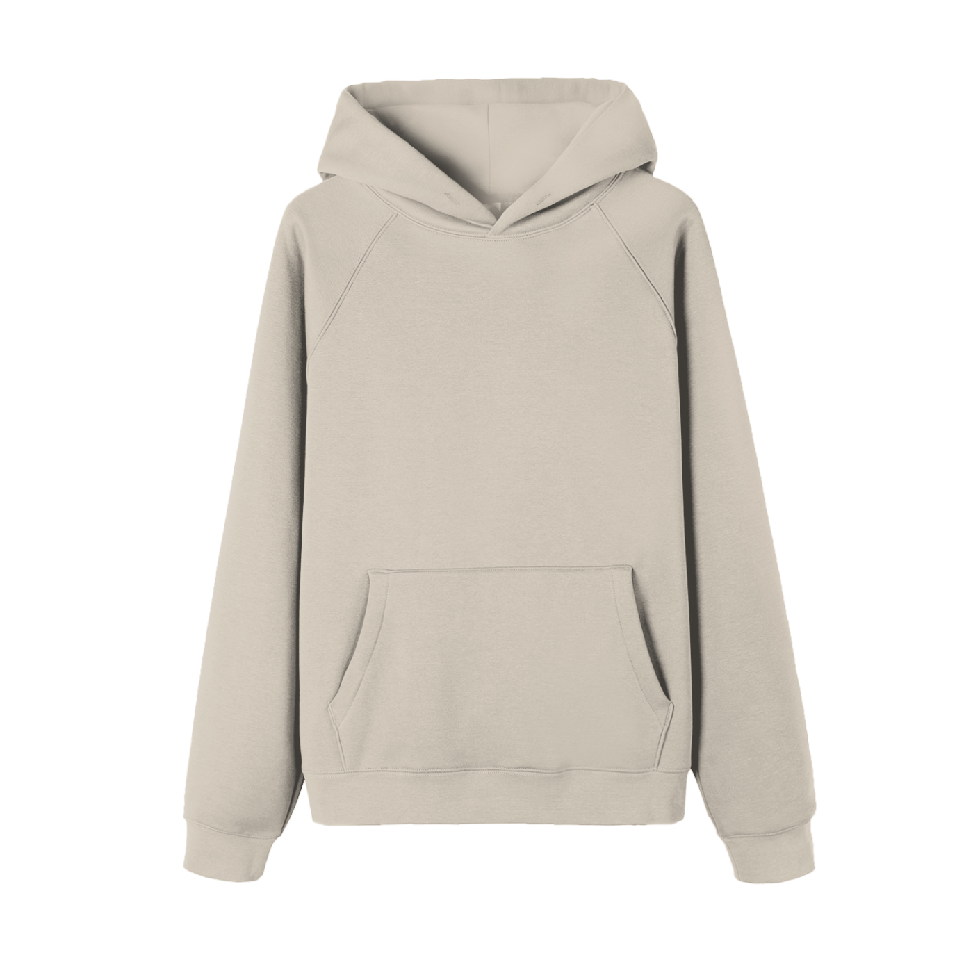essential raglan sleeve fleece hoodie