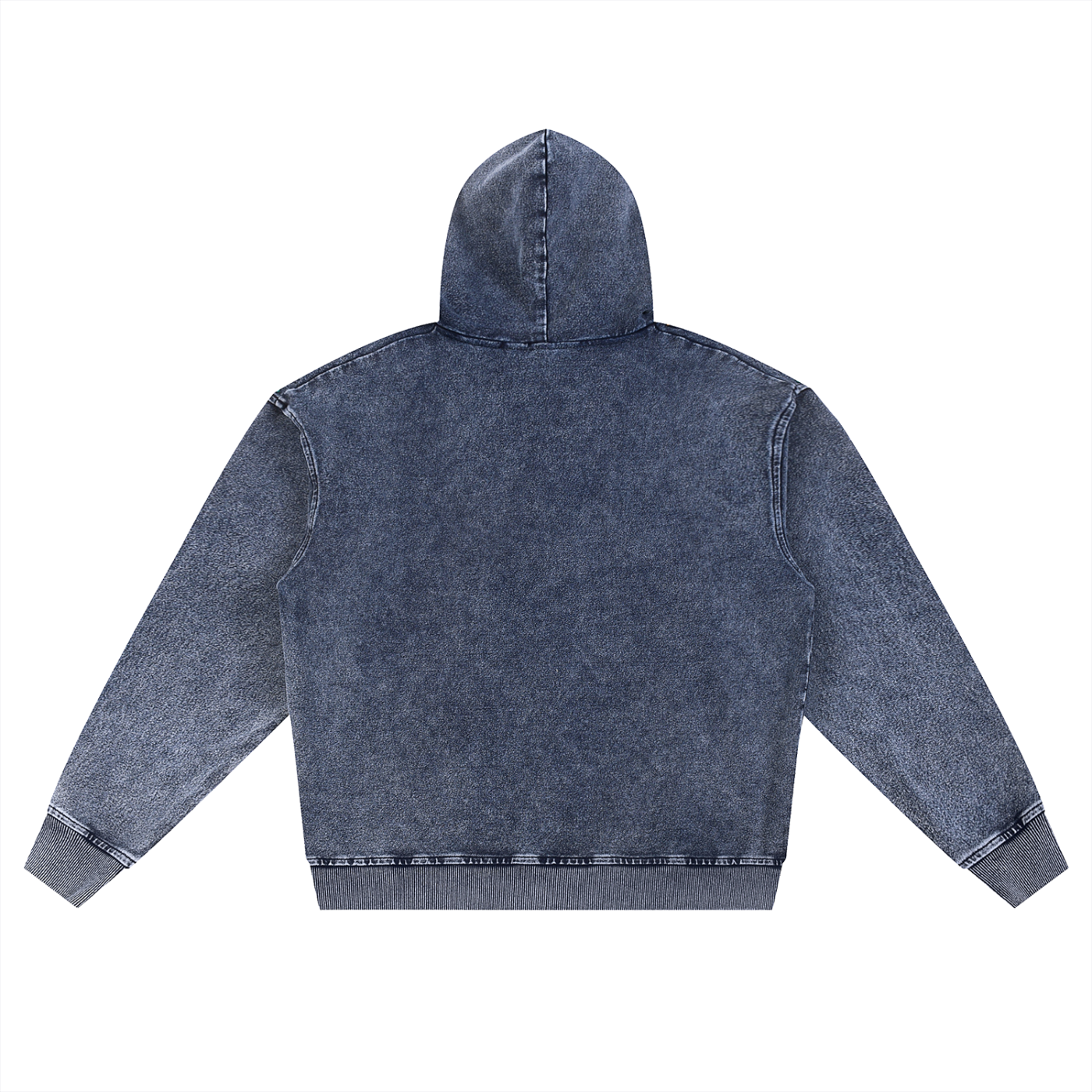 acid wash oversized zip-up hoodie