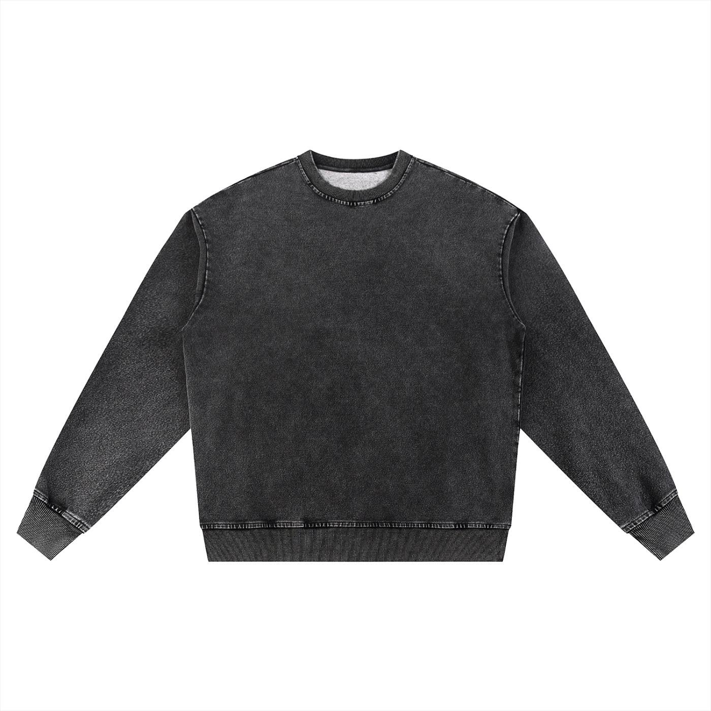 acid wash oversized crewneck sweatshirt