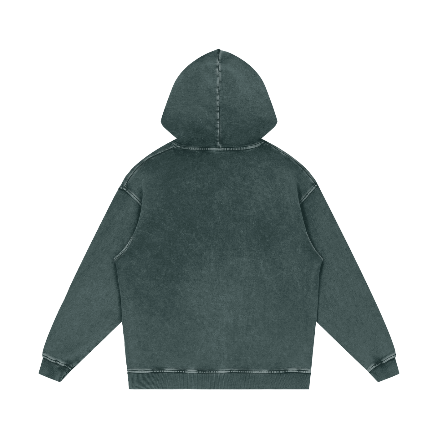acid washed loose cotton hoodie