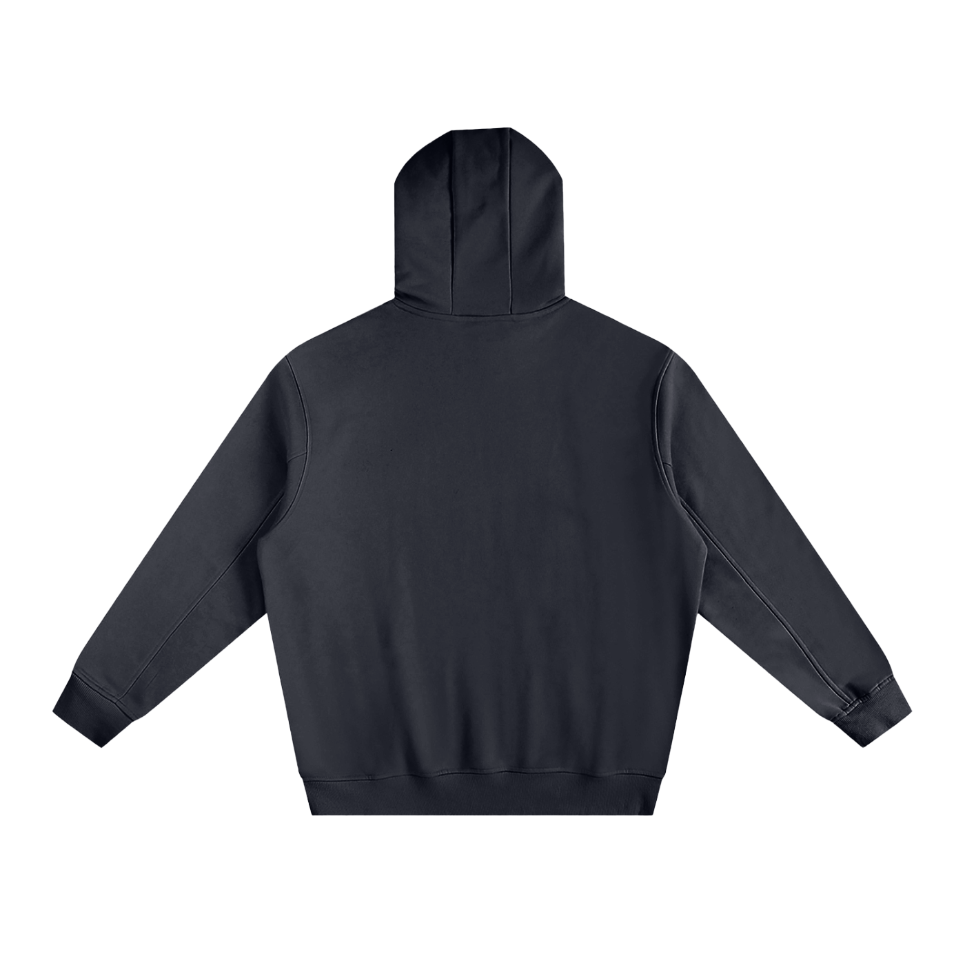 fleeced high neck hoodie