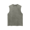 Acid Washed Frayed Hem Tank Top