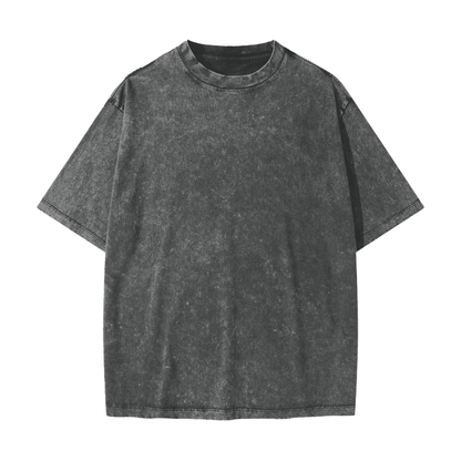 American Vintage Waxed Dyed Washed Heavyweight 100% Cotton T-Shirt 285 GSM