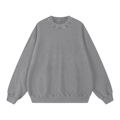Acid Washed Oversized Sweatshirt
