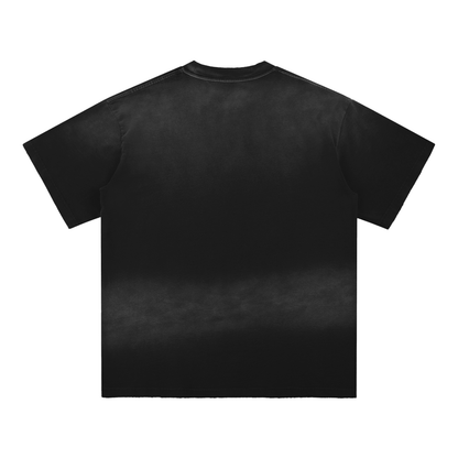 Sun Fade Hand-Frayed Cotton T-Shirt