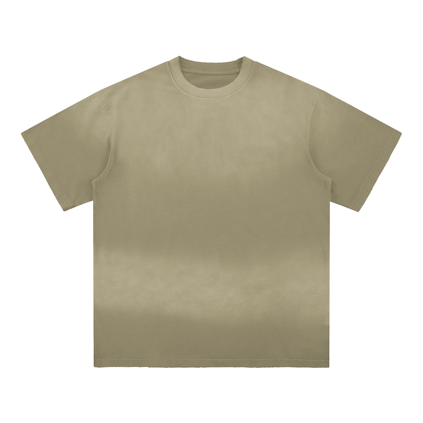 sun fade hand-frayed cotton t-shirt