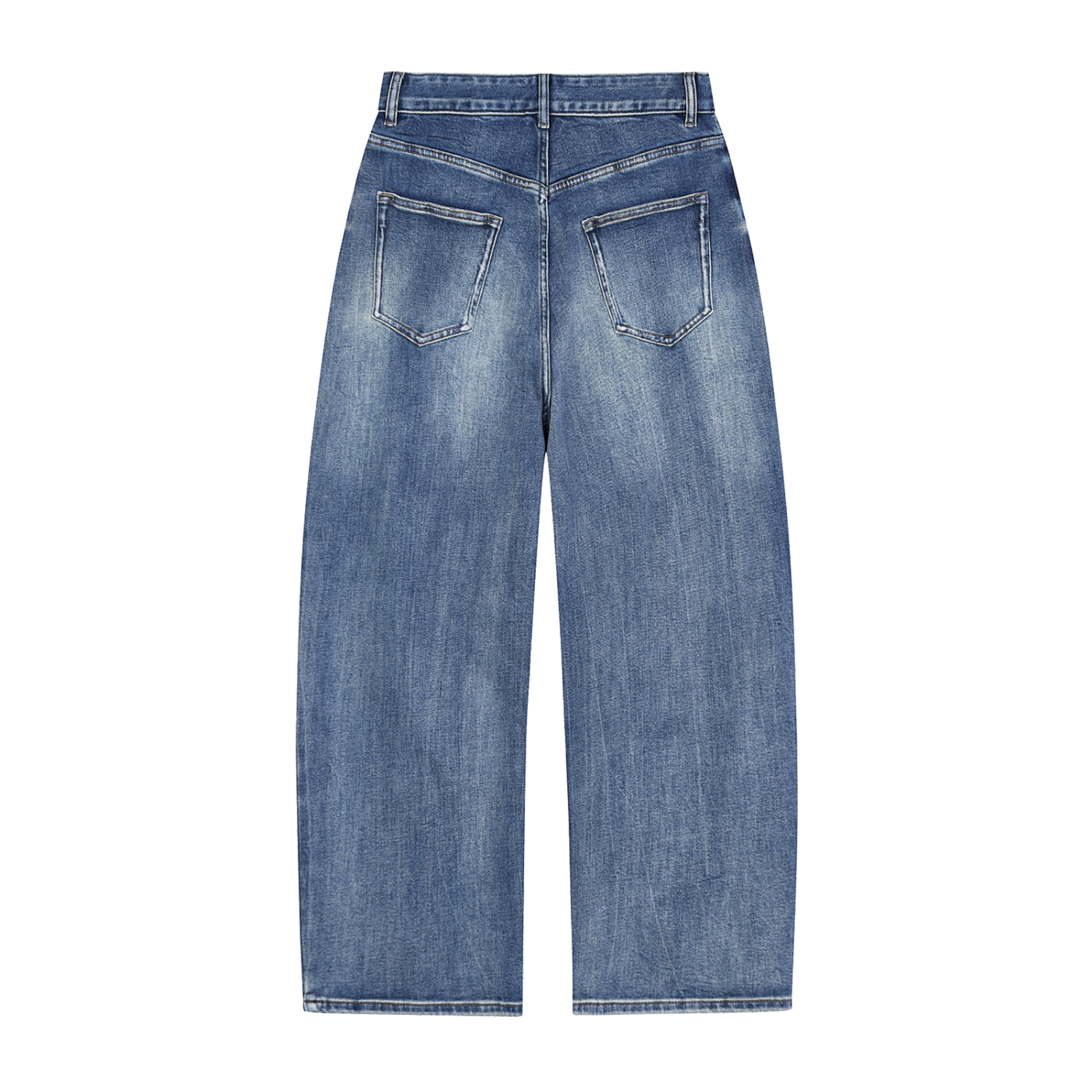 sun fade heavyweight denim jeans