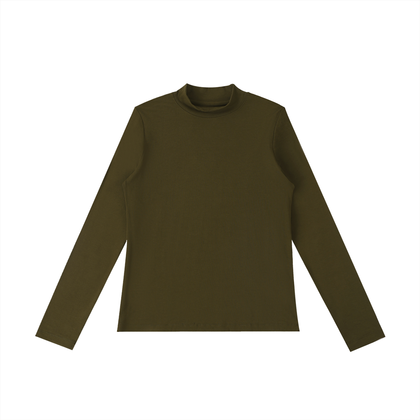 essential mock neck long sleeve t-shirt