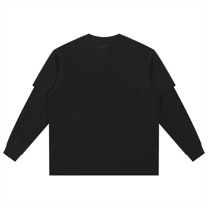 Layered Long Sleeve Oversized Tee