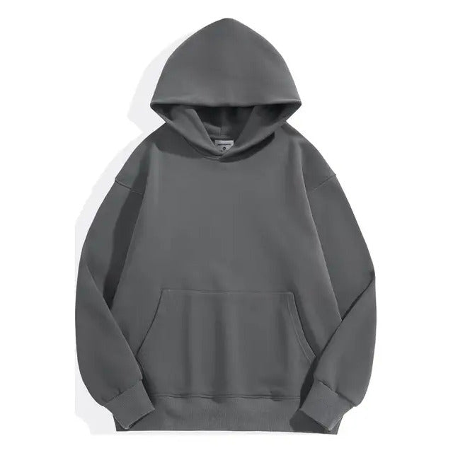 heavyweight fleece lined pullover hoodie 480 gsm