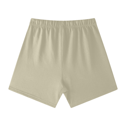 Earth Tone Loose Fit Cotton Shorts