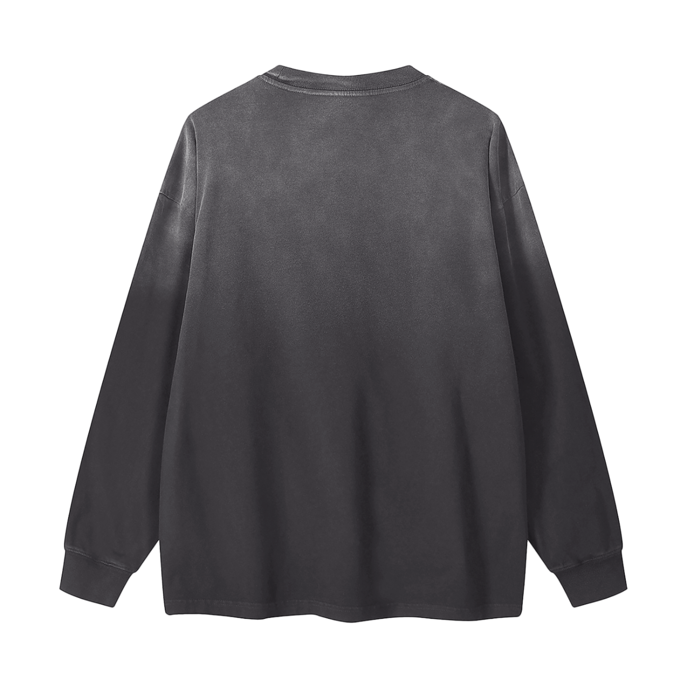 gradient washed long sleeve t-shirt