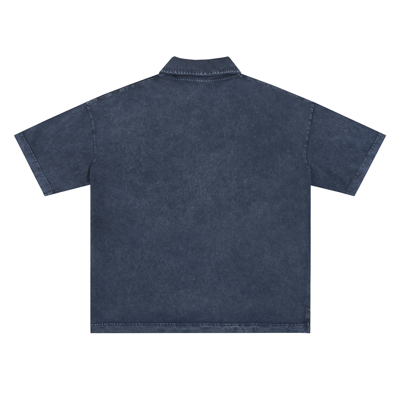 heavyweight acid-washed polo t-shirt